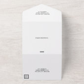 Monogramm-Foto-Hochzeit All In One Einladung (Außenbereich)