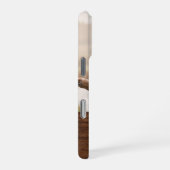 Monogramm-Foto-Holzkorn personalisiert iPhone Hülle (Rechte Seite)