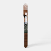 Monogramm-Foto-Holzkorn personalisiert iPhone Hülle (Linke Seite)