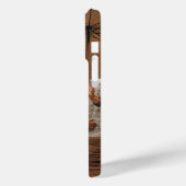 Monogramm Foto Holzkörner Holzkörner Personalisier Case-Mate iPhone Hülle (Rückseite / Links)