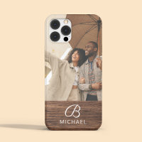 Monogramm Foto Holzkörner Holzkörner Personalisier