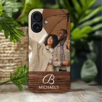 Monogramm Foto Holzkörner Holzkörner Personalisier