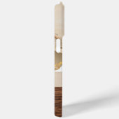 Monogramm Foto Holzkörner Holzkörner Personalisier Case-Mate iPhone Hülle (Rückseite / Rechts)