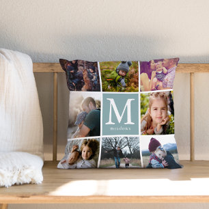 Monogramm-Foto Kissen