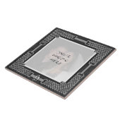 Monogramm-Foto-Rahmen-Tile Fliese (Seite)