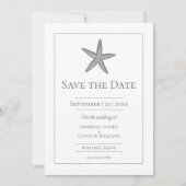 Monogramm-Foto Save The Date (Vorderseite)