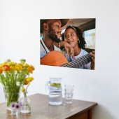 Monogramm-Foto und Name der Classic-Familie Foliendrucke (Ablage(Küche))