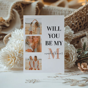 Monogramm Foto wirst du meine Trauzeugin sein?