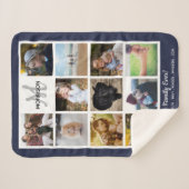 Monogramm-FotoCollage 11 Instagram-Fotos Sherpadecke (Vorderseite (Horizontal))