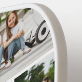 Monogramm FotoCollage benutzerdefinierte Farbe Pickleball Schläger (Linke Seite)