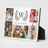 Monogramm-FotoCollage Fotoplatte (Seite)