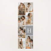 Monogramm-Fotocollage-Übung Yogamatte (Vorderseite)