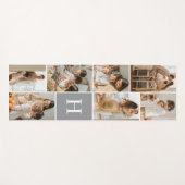 Monogramm-Fotocollage-Übung Yogamatte (Vorderseite (Horizontal))