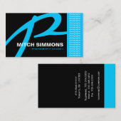 Monogramm-Fotograf-Visitenkarten Visitenkarte (Vorne/Hinten)