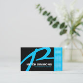 Monogramm-Fotograf-Visitenkarten Visitenkarte (Stehend Vorderseite)