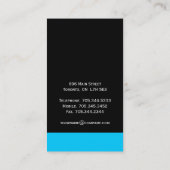 Monogramm-Fotograf-Visitenkarten Visitenkarte (Rückseite)