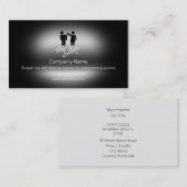 Monogramm, Frauen-Selbstverteidigung-Logo, Visitenkarte (Vorne/Hinten)