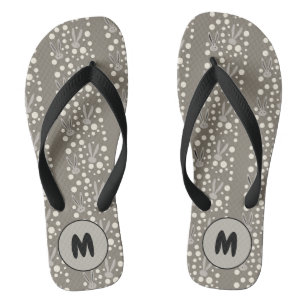 Monogramm Fröhliches Ostern-Feiertags-Hase Frühhli Badesandalen