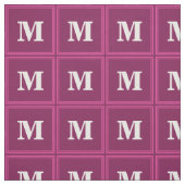 Monogramm Fuchsie Stoff (Muster)