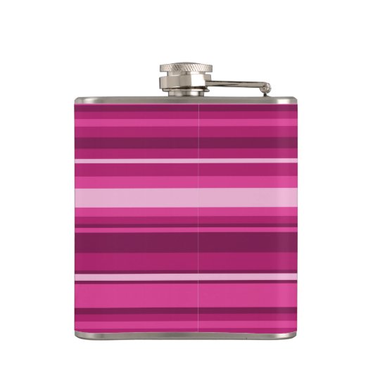 Monogramm Fuchsienstreifen Flachmann (Rückseite)