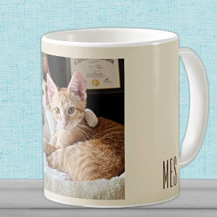 Monogramm - Fügen Sie Ihr eigenes Foto hinzu Süße  Kaffeetasse