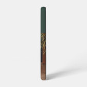 Monogramm Fügen Sie Ihren eigenen grünen Farbblock Samsung Galaxy Hülle (Linke Seite)