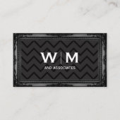 Monogramm | Führungskraft | Antiquitätenrahmen Visitenkarte (Vorderseite)