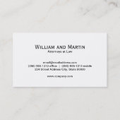 Monogramm | Führungskraft Gold | Goldmuster Visitenkarte (Rückseite)