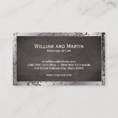 Monogramm | FÜHRUNGSKRAFT | Not leidendes Geschäft Visitenkarte (Rückseite)