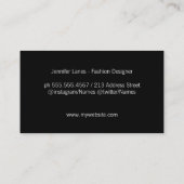 Monogramm/Führungskraft Visitenkarte (Rückseite)