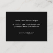 Monogramm/Führungskraft Visitenkarte (Rückseite)