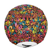 Monogramm Funkmuster Baseball (Rückseite)