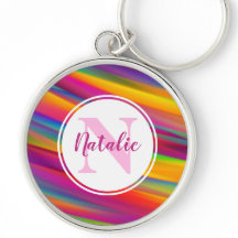 Monogramm für abstrakte farbige Regenbogenfarben