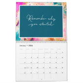 Monogramm für abstrakte Farbschräge Inspirationsqu Kalender (Jan 2026)