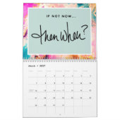 Monogramm für abstrakte Farbschräge Inspirationsqu Kalender (Mär 2027)