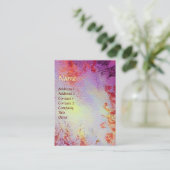 MONOGRAMM FÜR abstrakte GOLD-MAGIC-WIRBEL Visitenkarte (Stehend Vorderseite)