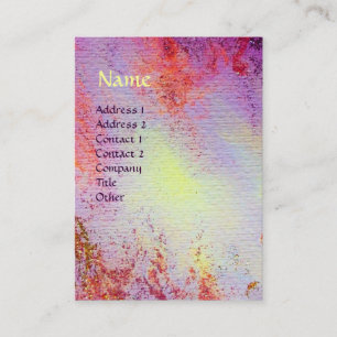 MONOGRAMM FÜR abstrakte GOLD-MAGIC-WIRBEL Visitenkarte