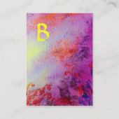 MONOGRAMM FÜR abstrakte GOLD-MAGIC-WIRBEL Visitenkarte (Rückseite)