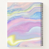 Monogramm für abstrakte Marmorschrift Notizblock (Rückseite)