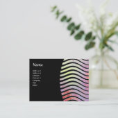 MONOGRAMM FÜR abstrakte WELLEN Visitenkarte (Stehend Vorderseite)