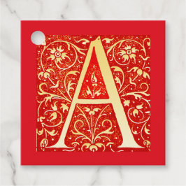 Monogramm für antike Ziergegenstände - Hauptstadt  Geschenkanhänger