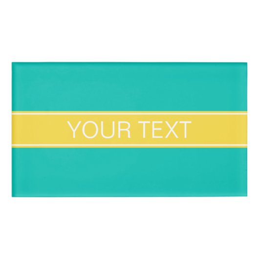 Monogramm für Aquamarine Ananas, Name des Ananas Namenschild (Vorderseite)