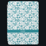 Monogramm für Aquamarine tropische Blume iPad Air Hülle<br><div class="desc">Girly Türkise Aquamarin Tropical Blume Monogram iPad Cover mit Platz für Ihren Namen oder Monogramm. Einfach mit Text,  Schriftart und Farben anpassen. Erstellt von Zazzle pro Designer BK Thompson exklusiv für Cedar und String; bitte kontaktieren Sie uns,  wenn Sie Hilfe beim Design benötigen.</div>