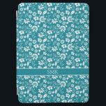 Monogramm für Aquamarine tropische Blume iPad Air Hülle<br><div class="desc">Girly Türkise Aquamarin Tropical Blume Monogram iPad Cover mit Platz für Ihren Namen oder Monogramm. Einfach mit Text,  Schriftart und Farben anpassen. Erstellt von Zazzle pro Designer BK Thompson exklusiv für Cedar und String; bitte kontaktieren Sie uns,  wenn Sie Hilfe beim Design benötigen.</div>