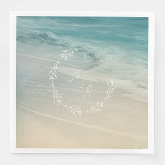 Monogramm für Beach-Event Serviette (Vorderseite)