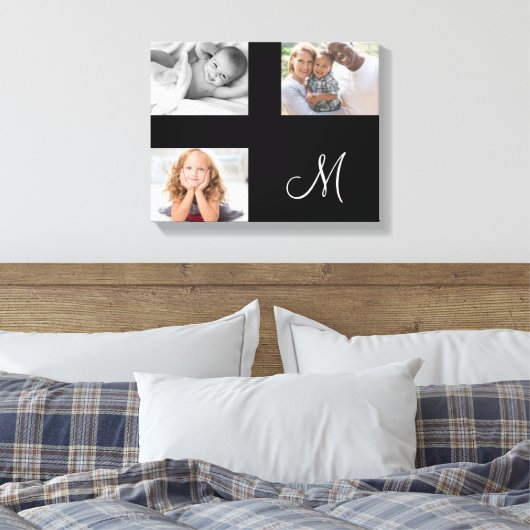Monogramm für benutzerdefinierte Collage für moder Leinwanddruck (Insitu (Schlafzimmer))