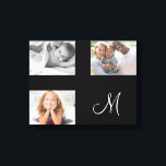 Monogramm für benutzerdefinierte Collage für moder Leinwanddruck<br><div class="desc">Laden Sie Ihr eigenes Foto hoch, um dieses einmalige Stück zu kreieren! Perfektes Geschenk für diese besondere Schwester in Ihrem Leben. Dieses Design entstand durch digitale Kunst und kann in dem Bereich personalisiert sein, der durch das Ändern des Fotos und/oder Textes zur Verfügung gestellt wird. Oder Sie können es anpassen,...</div>