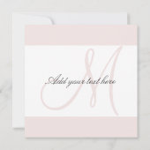 Monogramm für benutzerdefinierte Einladungen (Rückseite)