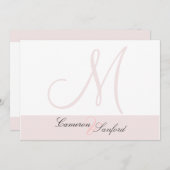 Monogramm für benutzerdefinierte Einladungen (Vorne/Hinten)