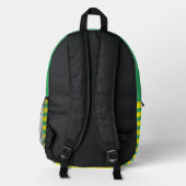 Monogramm für benutzerdefinierte Farben Bedruckter Rucksack (Rückseite)